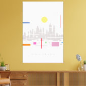 New York City Skyline Canvas Afdruk (Insitu (Woonkamer))
