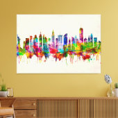 New York City Skyline Canvas Afdruk (Insitu (Woonkamer))