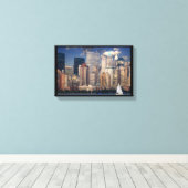 New York City Skyline Canvas Afdruk (Insitu (Houten vloer))