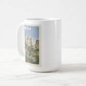 New York City Skyline Central Park  Retro Koffiemok (Voorkant links)