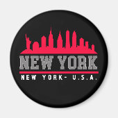 New York City Skyline City Magneet (Voorkant)
