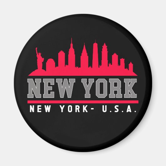 New York City Skyline City Magneet (Voorkant)