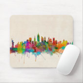 New York City Skyline Cityscape Muismat (Met muis)