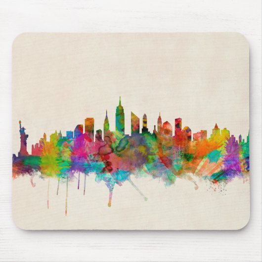 New York City Skyline Cityscape Muismat (Voorkant)
