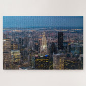 New York City Skyline Cityscape Night Lights Legpuzzel (Horizontaal)