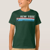 New York City Skyline Classic Retro Style T-shirt (Voorkant)