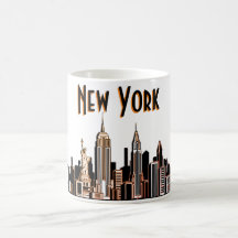 New York City Skyline Coffee Mok