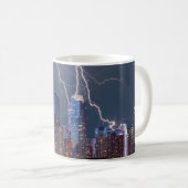New York City Skyline Coffee Mok Lightning (Voorkant rechts)