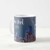 New York City Skyline Coffee Mok Lightning (Voorkant links)
