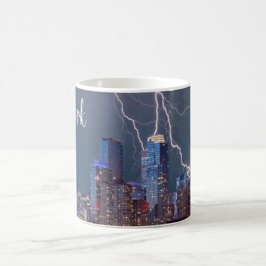 New York City Skyline Coffee Mok Lightning (Center)