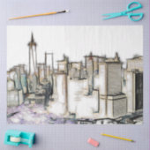 New York City Skyline Decoupage Tissuepapier (Craft)