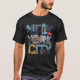 New York City Skyline Design – Urban Street Style T-shirt