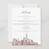 NEW YORK CITY Skyline Details Insert Card Kaart (Voorkant)