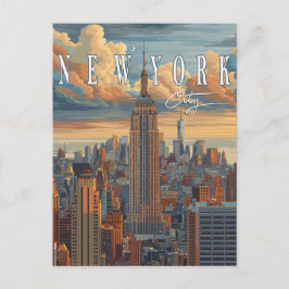 New York City Skyline - Een Briefkaart om te ontho