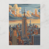 New York City Skyline - Een Briefkaart om te ontho (Voorkant)