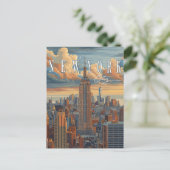 New York City Skyline - Een Briefkaart om te ontho (Staand voorkant)