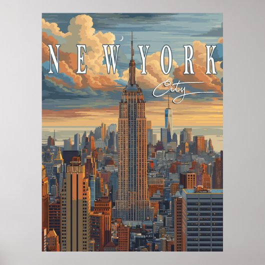 New York City Skyline - Een Poster om te onthouden (Voorkant)