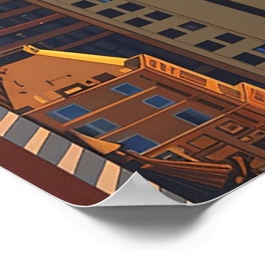 New York City Skyline - Een Poster om te onthouden (Hoek)