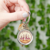 New York City Skyline Emblem Sleutelhanger (Hand)
