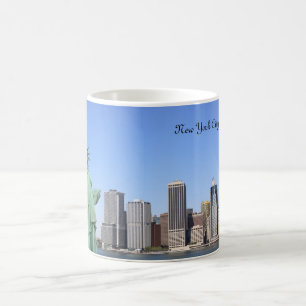 New York City Skyline en het Vrijheidsbeeld Koffiemok