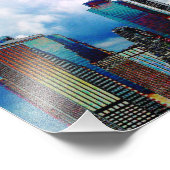 New York City skyline Foto Afdruk (Hoek)