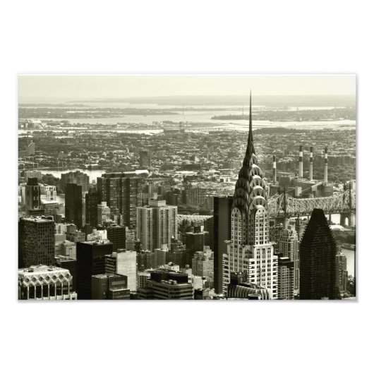 New York City Skyline Foto Afdruk (Voorkant)