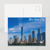 New York City Skyline Foto Briefkaart (Voorkant / Achterkant)