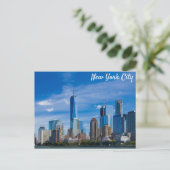 New York City Skyline Foto Briefkaart (Staand voorkant)
