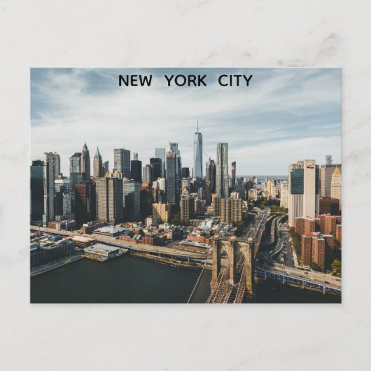 New York City Skyline Foto Briefkaart (Voorkant)