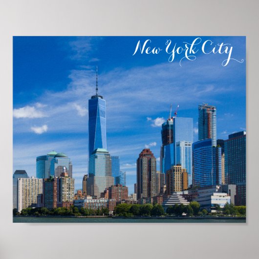 New York City Skyline Foto Poster (Voorkant)
