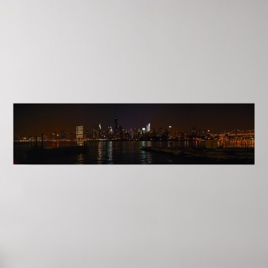 New York City skyline foto poster (Voorkant)