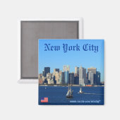 New York City skyline fotografie magneet ontwerp (Voorkant / Achterkant)