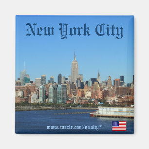 New York City skyline fotografie magnet
