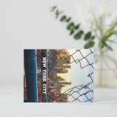 New York City Skyline Fotografie Zonsondergang Briefkaart (Staand voorkant)
