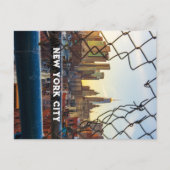 New York City Skyline Fotografie Zonsondergang Briefkaart (Voorkant)
