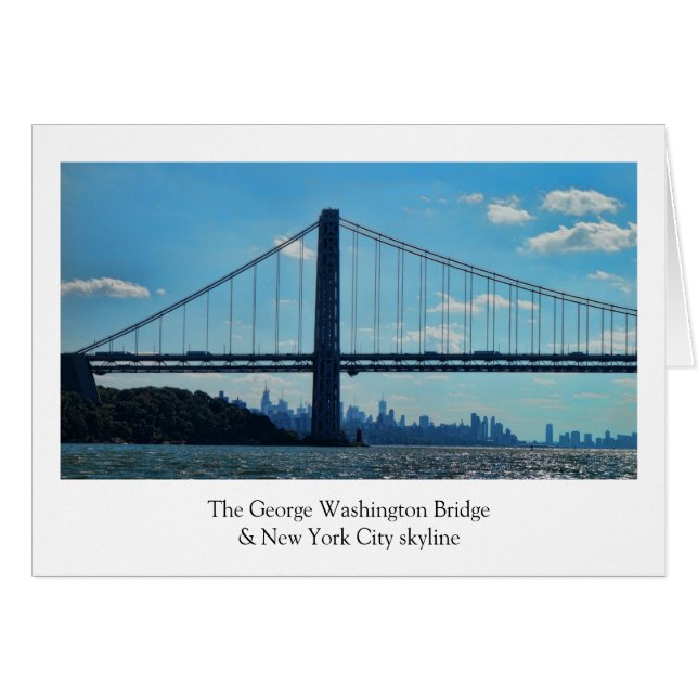 New York City skyline, George Washington Bridge (Voorkant Horizontaal)