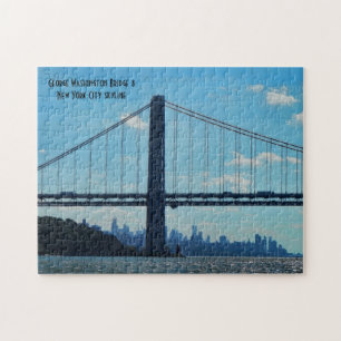 New York City skyline, George Washington Bridge Legpuzzel