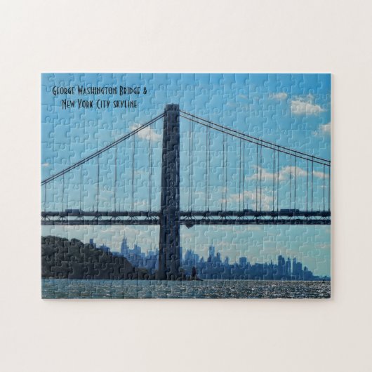 New York City skyline, George Washington Bridge Legpuzzel (Horizontaal)