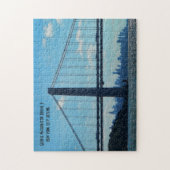 New York City skyline, George Washington Bridge Legpuzzel (Verticaal)