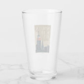New York City Skyline Glas (Achterkant)