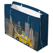 New York City Skyline Groot Cadeauzakje (Achterkant Gekanteld)