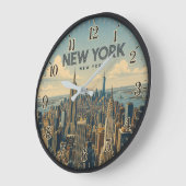 New York City Skyline Grote Klok (Hoek)