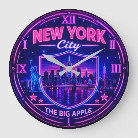 New York City Skyline  Grote Klok (Voorkant)