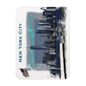 New York City Skyline Illustratie Magneet (Verticaal)