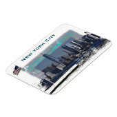 New York City Skyline Illustratie Magneet (Linkerzijde)