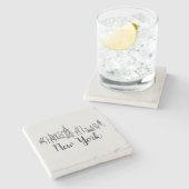 New York City Skyline Illustration Onderzetter (Zijkant)