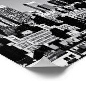 New York City Skyline in Black en White Poster (Hoek)