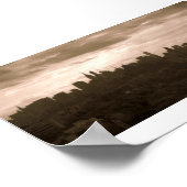 New York City Skyline in Sepia Tones Poster (Hoek)