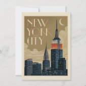 New York City Skyline Kaart (Voorkant)