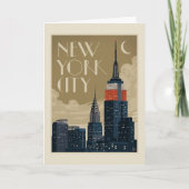 New York City Skyline Kaart (Voorkant)